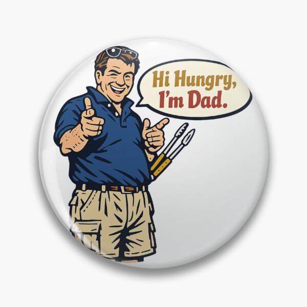 Item preview, Funny Dad Joke Shirt, Hi Hungry I'm Dad Tee, 90s Dad Graphic T-Shirt, Father's Day Gift, Retro Dad Shirt designed and sold by CerealBoxInk.