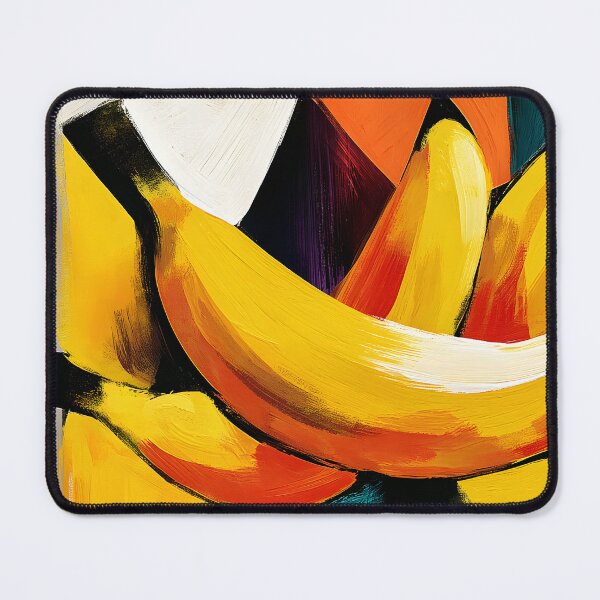 Item preview, Banana Burst in Living Color - Abstract Tropical Forms Shaped by Bold Geometry and Dynamic Energy designed and sold by OlfactoART Studio.