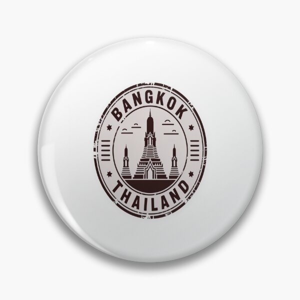 Item preview, Bangkok Passport Stamp Sticker – Thailand Travel Stamp Design designed and sold by stickercuffs.