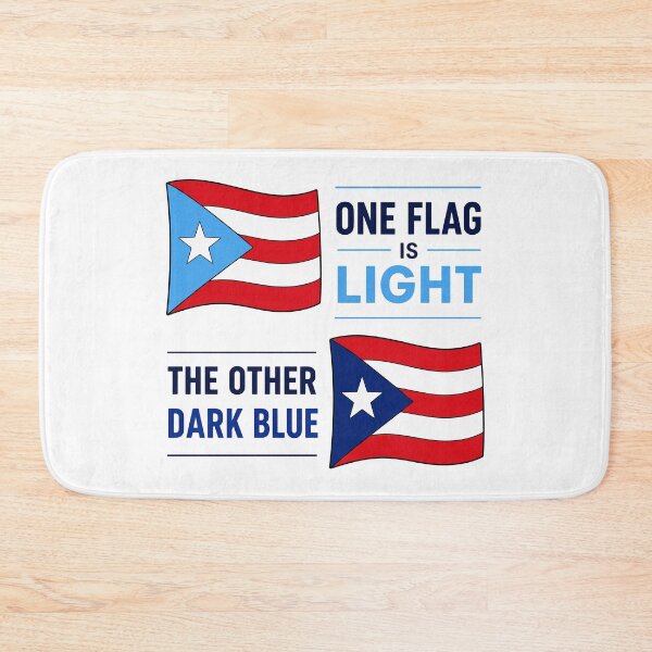 Item preview, One Flag Is Light The Other Dark Blue Puerto Rico Meme designed and sold by creatingmouseshop.