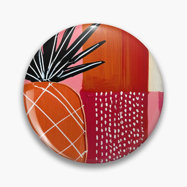 Item preview, Pineapple Pop Geometry - Tropical Fruit Reimagined Through Bold Shapes and Vibrant Modern Color designed and sold by OlfactoART Studio.
