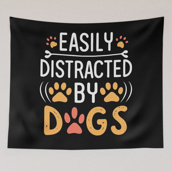 Item preview, Distracted By Dogs designed and sold by SiarheiYur.