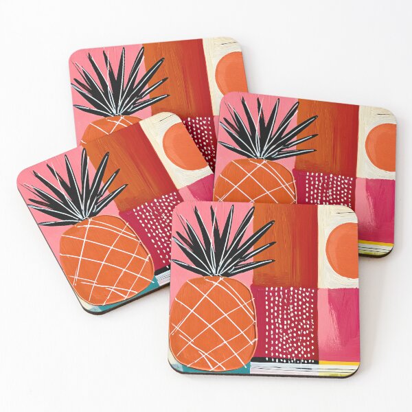 Item preview, Pineapple Pop Geometry - Tropical Fruit Reimagined Through Bold Shapes and Vibrant Modern Color designed and sold by OlfactoART Studio.