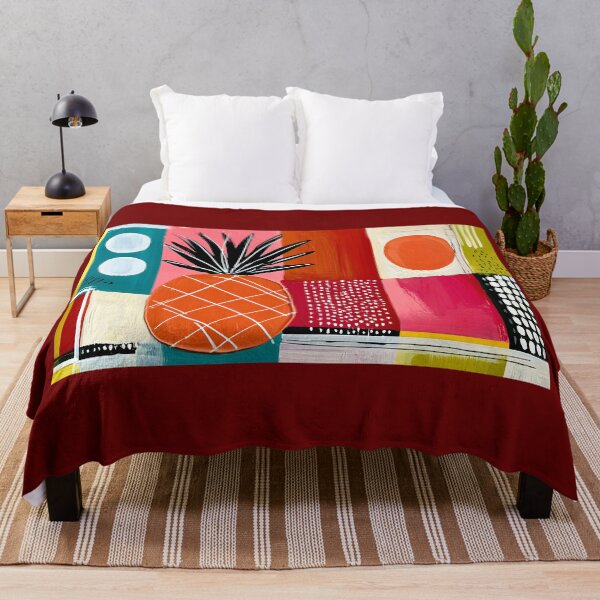 Item preview, Pineapple Pop Geometry - Tropical Fruit Reimagined Through Bold Shapes and Vibrant Modern Color designed and sold by OlfactoART Studio.