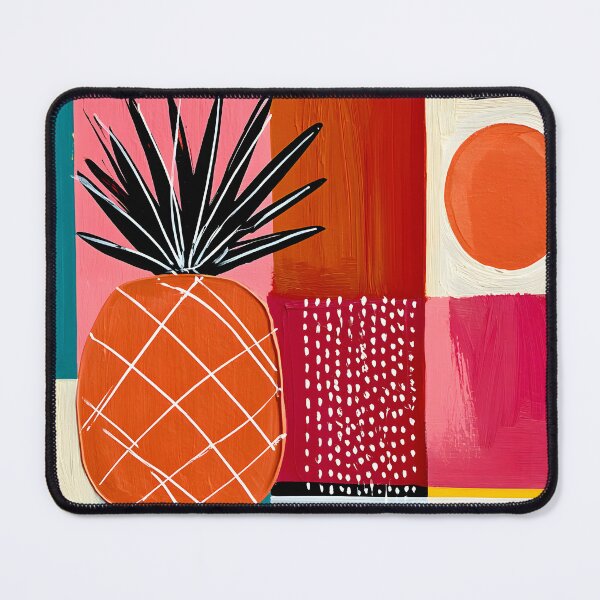 Item preview, Pineapple Pop Geometry - Tropical Fruit Reimagined Through Bold Shapes and Vibrant Modern Color designed and sold by OlfactoART Studio.