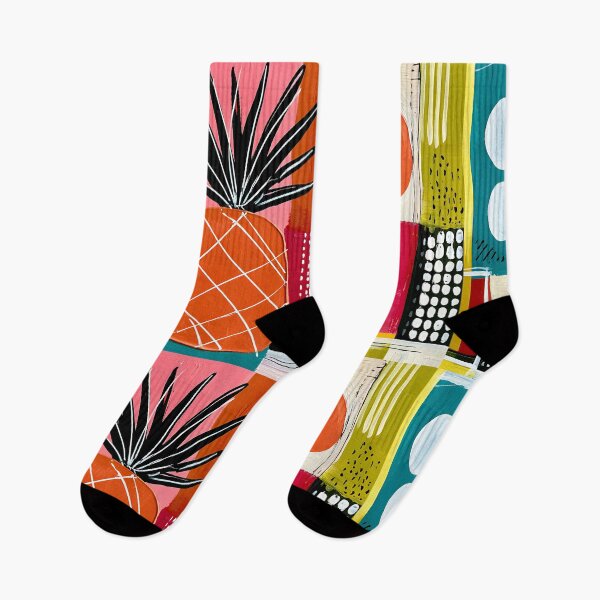 Item preview, Pineapple Pop Geometry - Tropical Fruit Reimagined Through Bold Shapes and Vibrant Modern Color designed and sold by OlfactoART Studio.