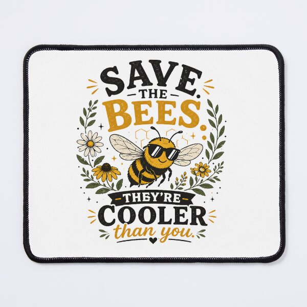Item preview, Save the Bees (They're Cooler Than You) designed and sold by Stylishly Eco.