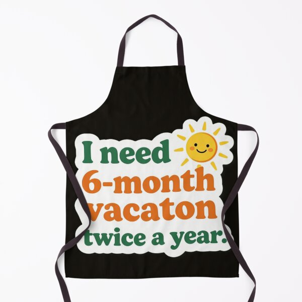 Item preview, Funny Work Humor Sticker – "I Need a 6-Month Vacation Twice a Year" Cute Sun Sticker, Relatable Office Humor Decal for Laptops & Water Bottles designed and sold by tim tal.