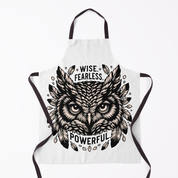 Item preview, Wise Fearless Powerful Owl – Inspirational Owl Wisdom Design designed and sold by ArcticFoxStudio.