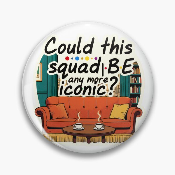 Item preview, Could this squad be any more iconic with a bright orange couch and two cups of coffee designed and sold by SpaceartLilu.