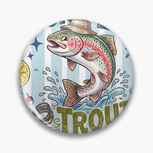 Item preview, Trout Fishing Shirt, Hook Line Trouty designed and sold by TeeVerse27.