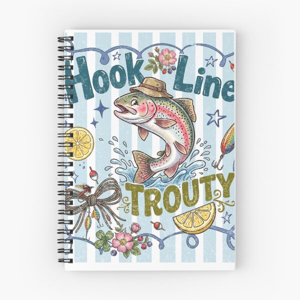 Item preview, Trout Fishing Shirt, Hook Line Trouty designed and sold by TeeVerse27.