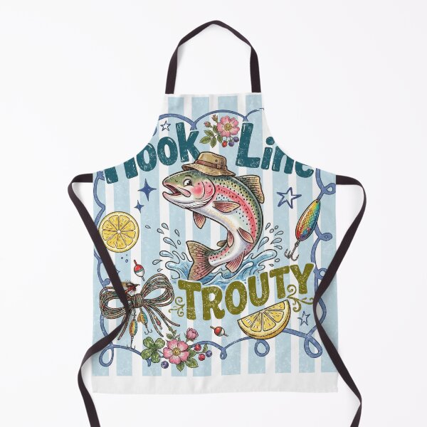 Item preview, Trout Fishing Shirt, Hook Line Trouty designed and sold by TeeVerse27.