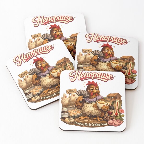 Item preview, Henopause Cranking Up Cooling Down Funny Menopause Chicken designed and sold by FANTASYoDarknes.