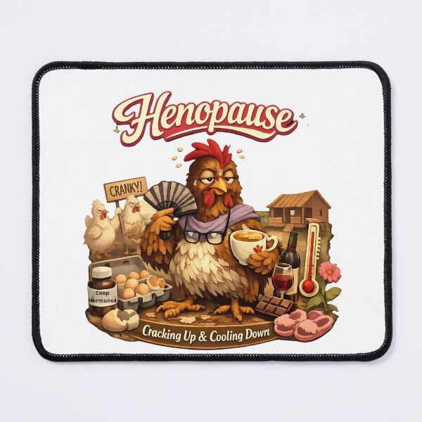 Item preview, Henopause Cranking Up Cooling Down Funny Menopause Chicken designed and sold by FANTASYoDarknes.