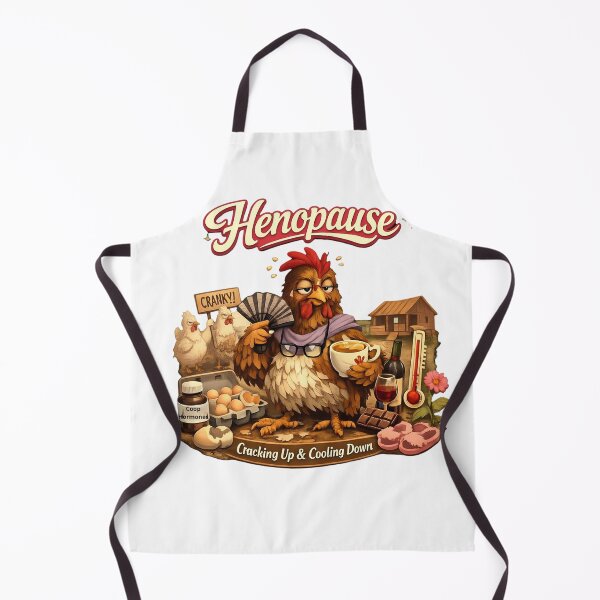 Item preview, Henopause Cranking Up Cooling Down Funny Menopause Chicken designed and sold by FANTASYoDarknes.