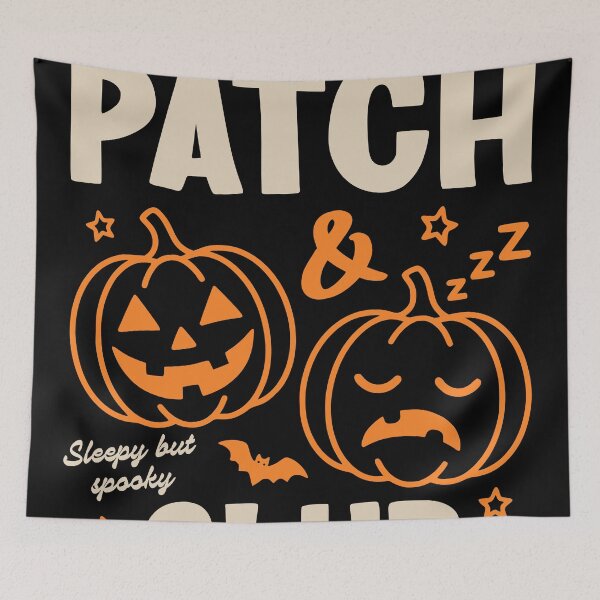 Item preview, Pumpkin Patch Club Sticker, Sleepy But Spooky designed and sold by TeeVerse27.