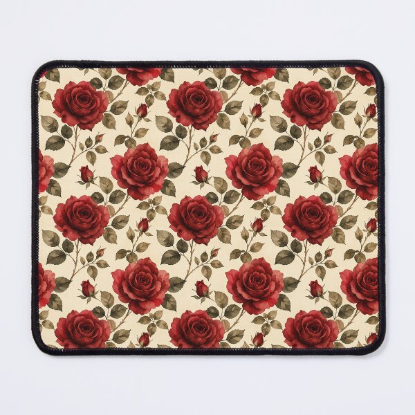 Item preview, Vintage Red Rose Watercolor Pattern | Romantic Floral Botanical Design designed and sold by ArtStyleAlice.