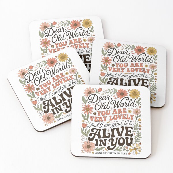 Item preview, Anne of Green Gables "Dear Old World" Quote designed and sold by turkey1200.