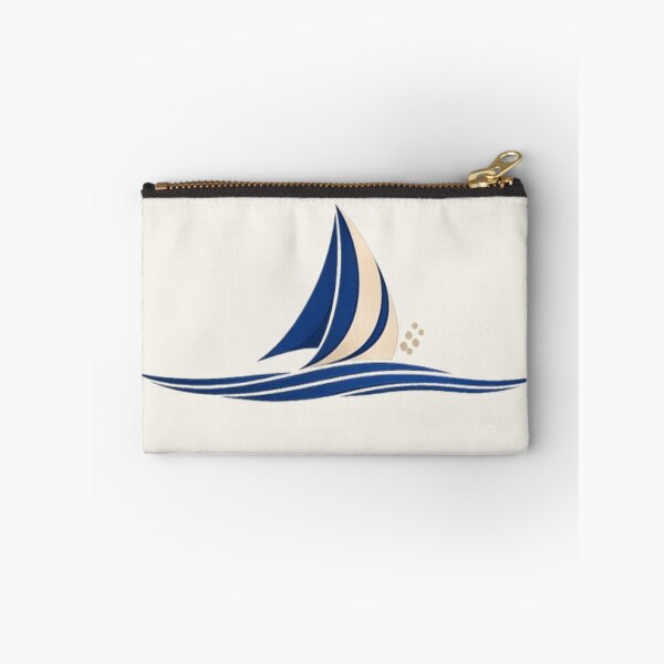 Item preview, Minimalist Sailboat Line Art - Abstract Nautical Navy and Cream Edition designed and sold by Inkfino.