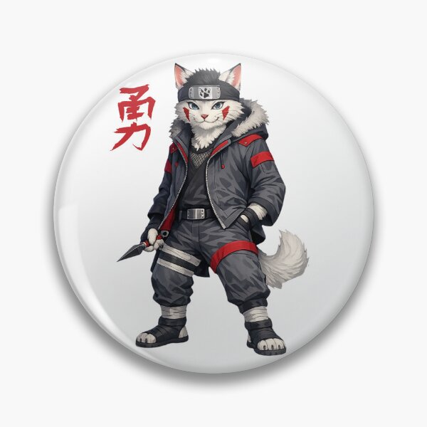 Item preview, Red Fangs Shinobi Cat designed and sold by FANTASYoDarknes.