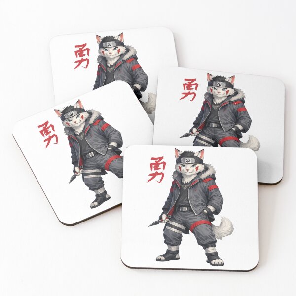 Item preview, Red Fangs Shinobi Cat designed and sold by FANTASYoDarknes.