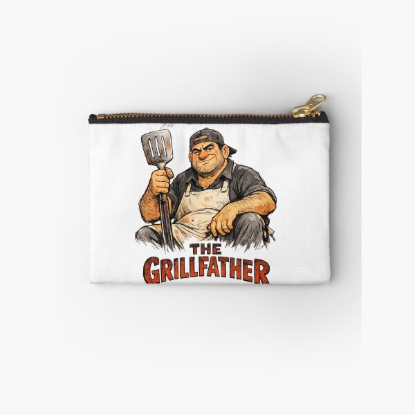 Item preview, The Grillfather Funny BBQ Dad Grill Shirt designed and sold by CerealBoxInk.
