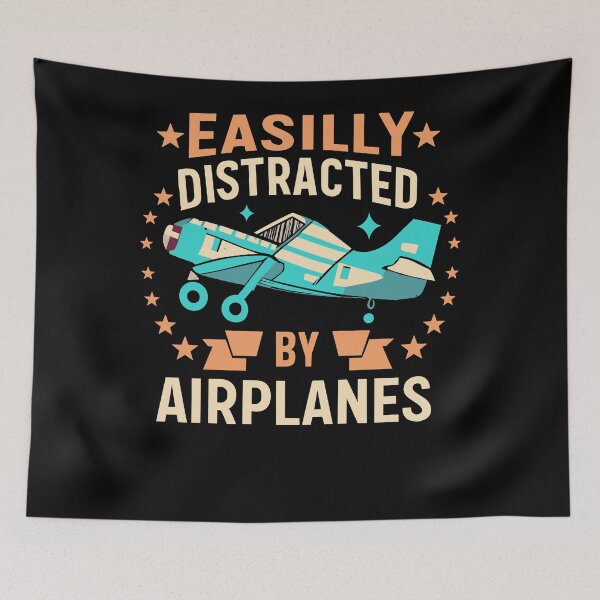 Item preview, Distracted By Airplanes designed and sold by SiarheiYur.