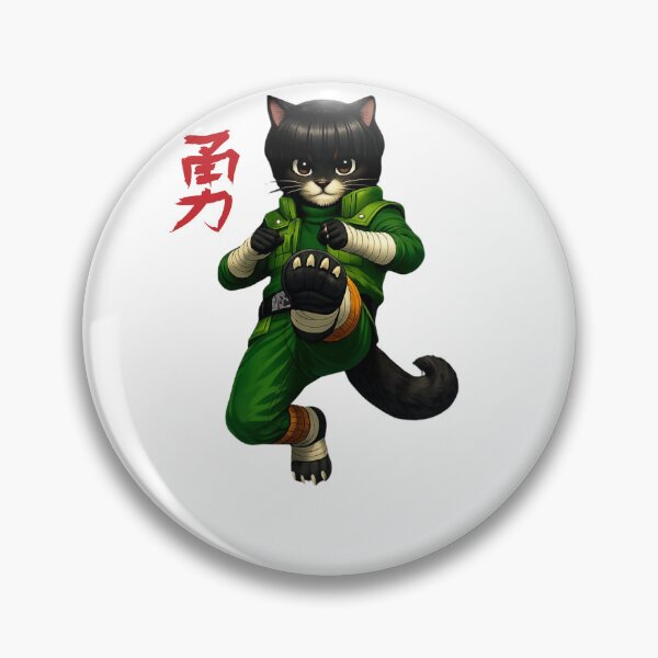 Item preview, Green Jumpsuit Funny Ninja Cat designed and sold by FANTASYoDarknes.