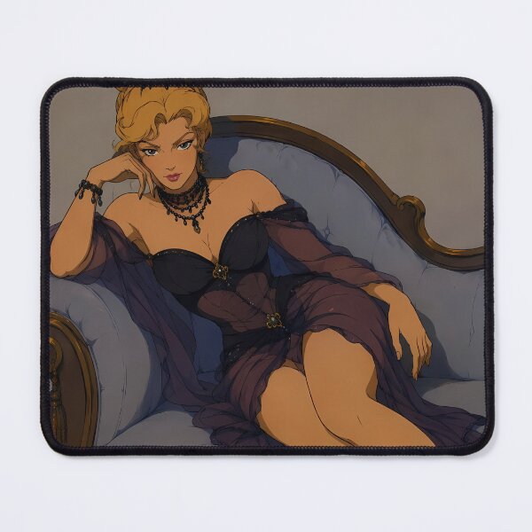 Item preview, Cabaret Queen in Black Velvet – Vintage Glamour Femme Fatale Art designed and sold by Hollow Moon Studios..