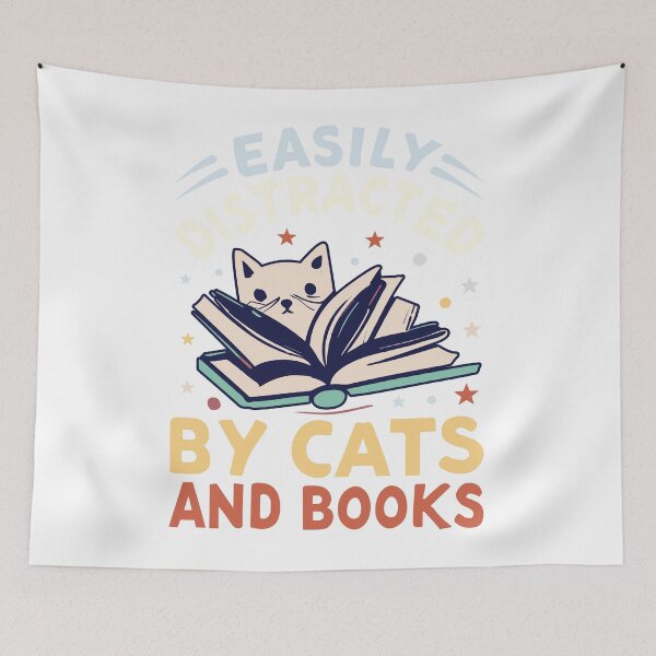 Item preview, Cats And Books designed and sold by SiarheiYur.