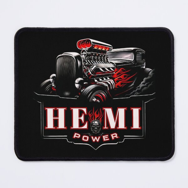 Item preview, Hemi Power Hot Rod Muscle Car Skull Flames designed and sold by DeimosArtIntl.