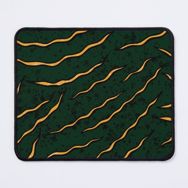 Item preview, Emerald green and yellow gold stripes pattern, thin zebra texture designed and sold by NadiaChevrel.