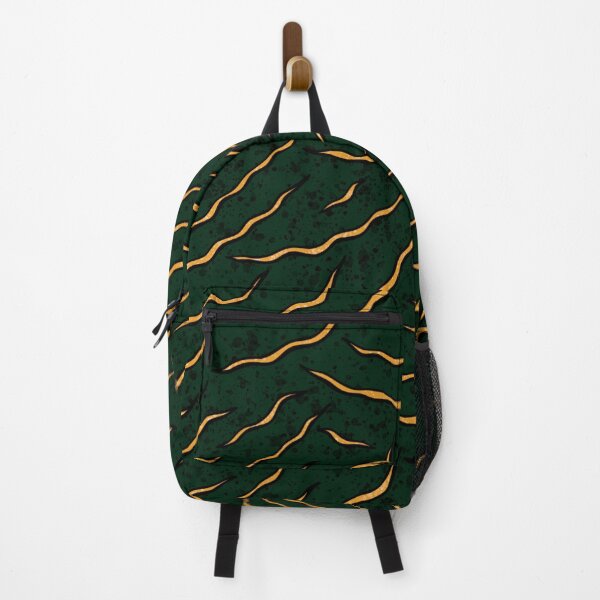 Item preview, Emerald green and yellow gold stripes pattern, thin zebra texture designed and sold by NadiaChevrel.