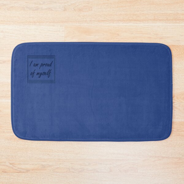 Item preview, The saying "I am proud of myself" in a frame on a blue background designed and sold by Cherevan.