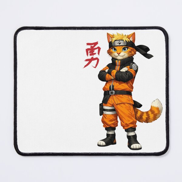 Item preview, Orange Jumpsuit Funny Ninja Cat designed and sold by FANTASYoDarknes.