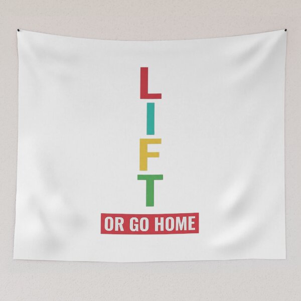 Item preview, Lift Or Go Home - Motivational Gym Quote Minimalist Fitness Design designed and sold by No Excuses .