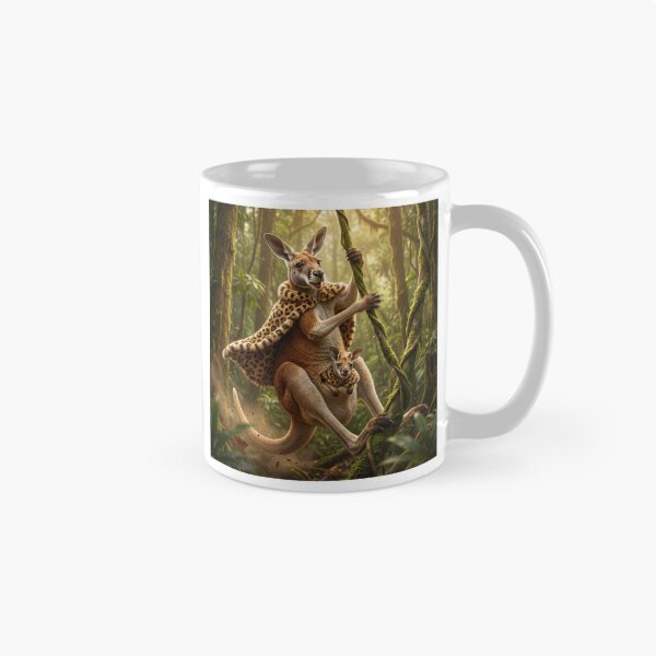 Item preview, Kangaroo and Her Joey Rule the Jungle designed and sold by Tridentulus.