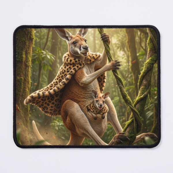 Item preview, Kangaroo and Her Joey Rule the Jungle designed and sold by Tridentulus.