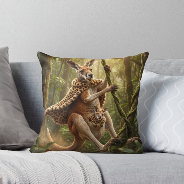Item preview, Kangaroo and Her Joey Rule the Jungle designed and sold by Tridentulus.
