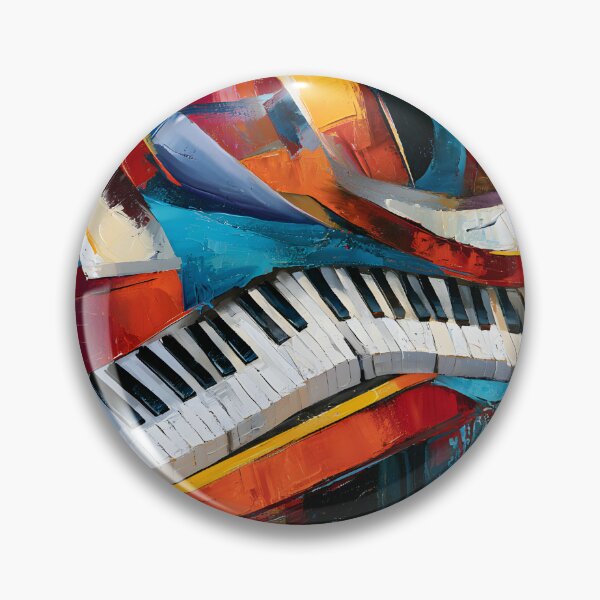 Item preview, Futuristic Piano Dreamscape - Surreal Keys Flowing Through Swirling Patterns and Vibrant Abstract En designed and sold by OlfactoART Studio.