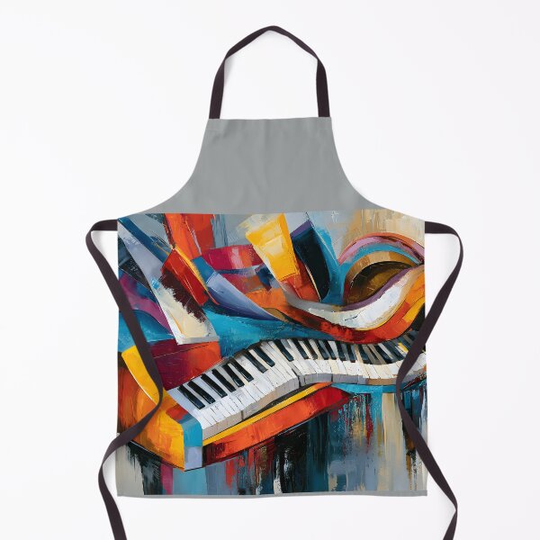 Item preview, Futuristic Piano Dreamscape - Surreal Keys Flowing Through Swirling Patterns and Vibrant Abstract En designed and sold by OlfactoART Studio.