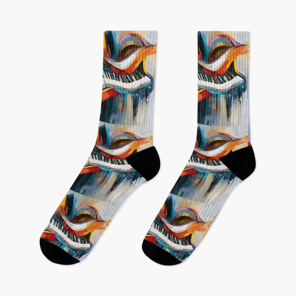 Item preview, Futuristic Piano Dreamscape - Surreal Keys Flowing Through Swirling Patterns and Vibrant Abstract En designed and sold by OlfactoART Studio.