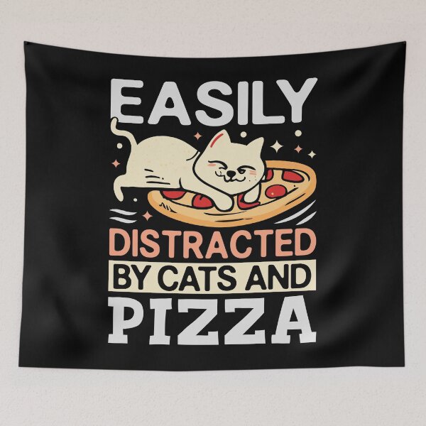 Item preview, Cats And Pizza designed and sold by SiarheiYur.