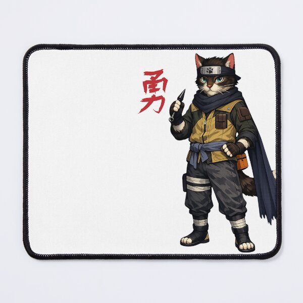 Item preview, Long Scarf Ninja Funny Cat designed and sold by FANTASYoDarknes.