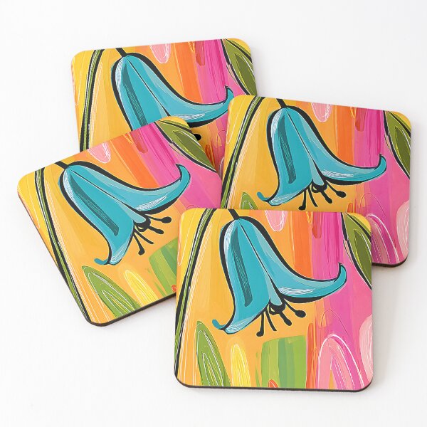 Item preview, Bluebell in a Symphony of Color - Vibrant Floral Abstraction Filled with Light Energy and Movement designed and sold by OlfactoART Studio.