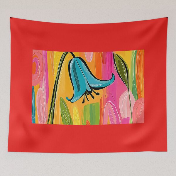 Item preview, Bluebell in a Symphony of Color - Vibrant Floral Abstraction Filled with Light Energy and Movement designed and sold by OlfactoART Studio.