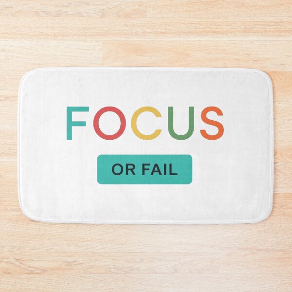 Item preview, Focus Or Fail - Colorful Minimalist Typography Gym Streetwear designed and sold by No Excuses .
