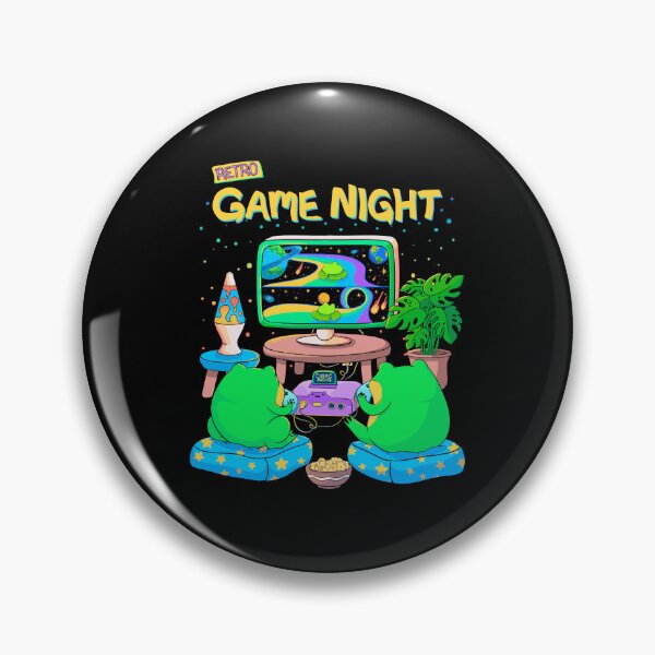 Item preview, Frog Retro Game Night designed and sold by DreamingPainter.