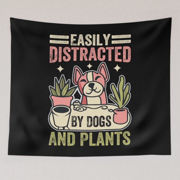 Item preview, Distracted Dogs Plants designed and sold by SiarheiYur.